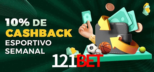 10% de bônus de cashback na 121Bet